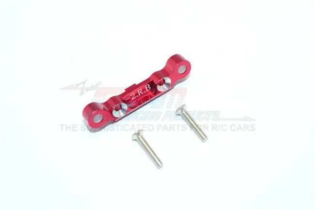 Kyosho Mini Inferno Aluminum Rear Arm Bulk (2 Deg) For Rear Gear Box With Screws - 1Pc Set Red 1