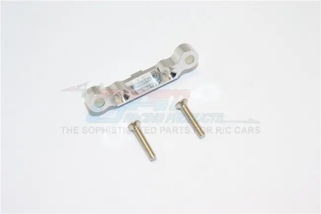Kyosho Mini Inferno Aluminum Rear Arm Bulk (2 Deg) For Rear Gear Box With Screws - 1Pc Set Silver 1