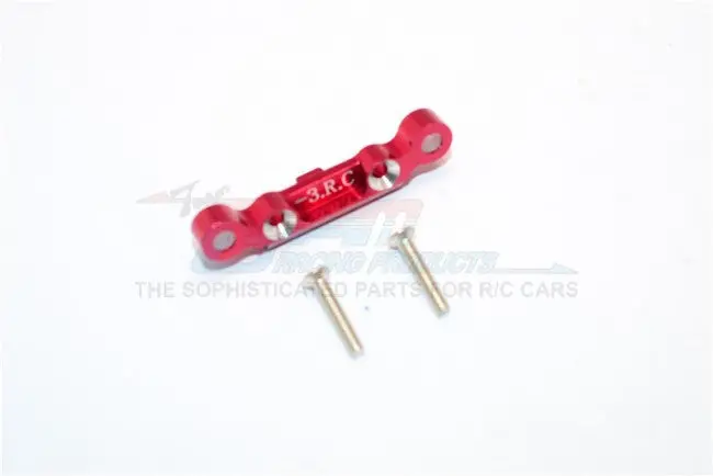 Kyosho Mini Inferno Aluminum Rear Arm Bulk (3 Deg) For Rear Gear Box With Screws - 1Pc Set Red 1