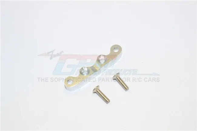Kyosho Mini Inferno Aluminum Rear Arm Bulk For Front Gear Box With Screws - 1Pc Set Silver 1