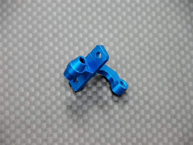 Kyosho Mini Inferno Aluminum Rear Gear Box Mount Connector (Linking Tie Rod & Gear Box Mount) - 1Pc Blue 1