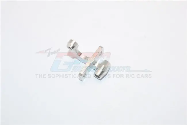 Kyosho Mini Inferno Aluminum Rear Gear Box Mount Connector (Linking Tie Rod & Gear Box Mount) - 1Pc Silver 1