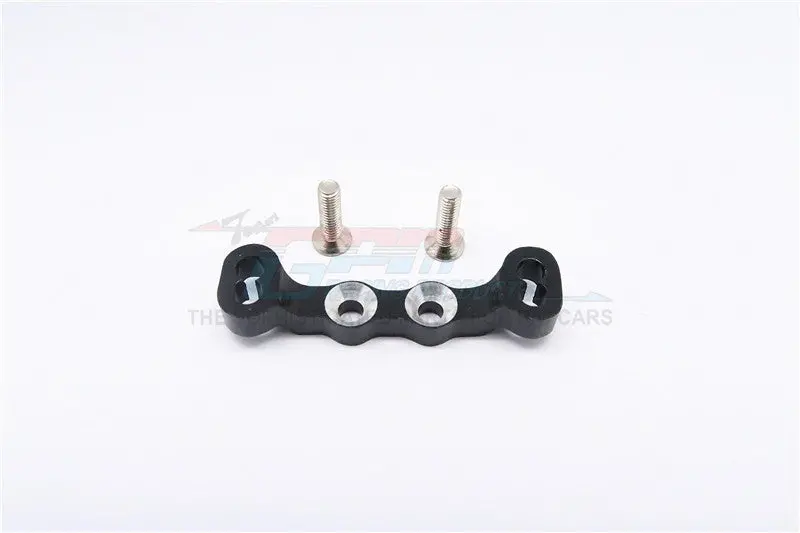 Kyosho Mini Inferno Aluminum Rear Upper Arm Bulk For Front Gear Box With Screws - 1Pc Set Black 1