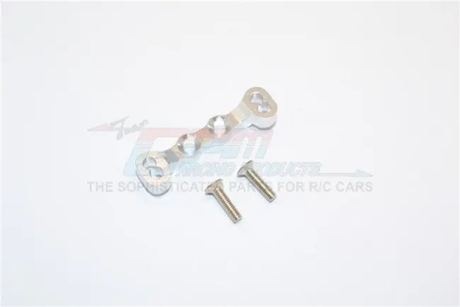 Kyosho Mini Inferno Aluminum Rear Upper Arm Bulk For Front Gear Box With Screws - 1Pc Set Silver 1