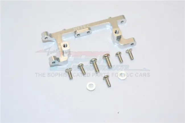 Kyosho Mini Inferno Aluminum Servo Mount With Screws & Shims (For Hitec Servo) - 1Pc Set Silver 1
