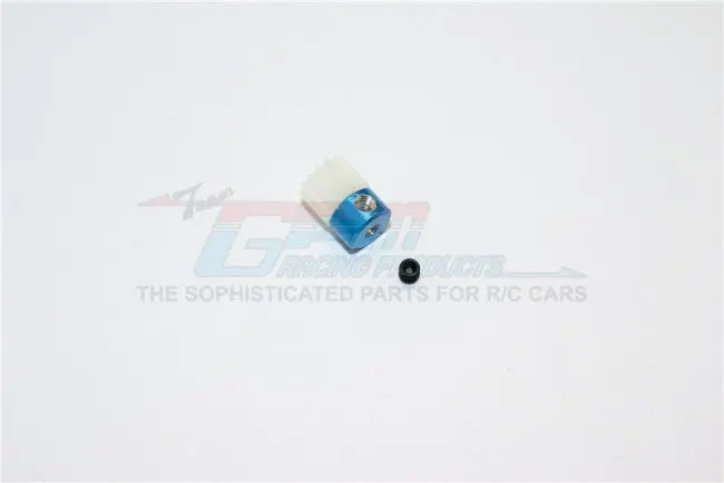 Kyosho Mini Inferno Delrin Motor Gear (14T) - 1Pc Set Blue 1