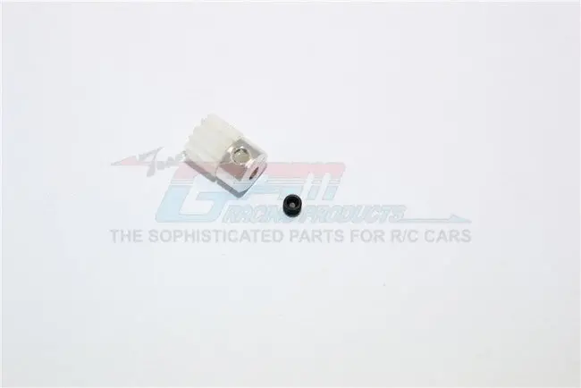Kyosho Mini Inferno Delrin Motor Gear (14T) - 1Pc Set Silver 1