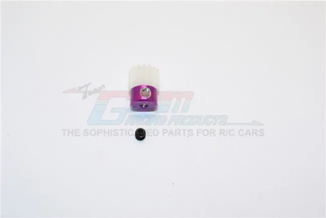 Kyosho Mini Inferno Delrin Motor Gear (15T) - 1Pc Set Purple 1