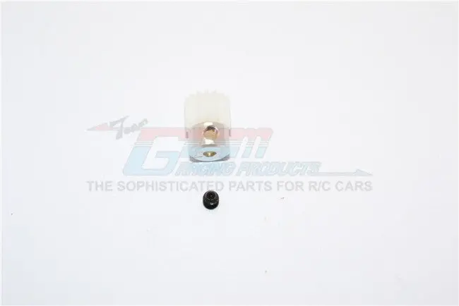 Kyosho Mini Inferno Delrin Motor Gear (15T) - 1Pc Set Silver 1