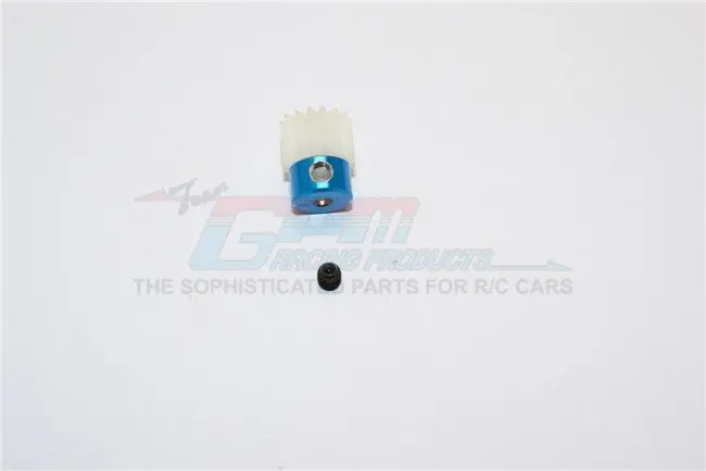 Kyosho Mini Inferno Delrin Motor Gear (16T) - 1Pc Set Blue 1