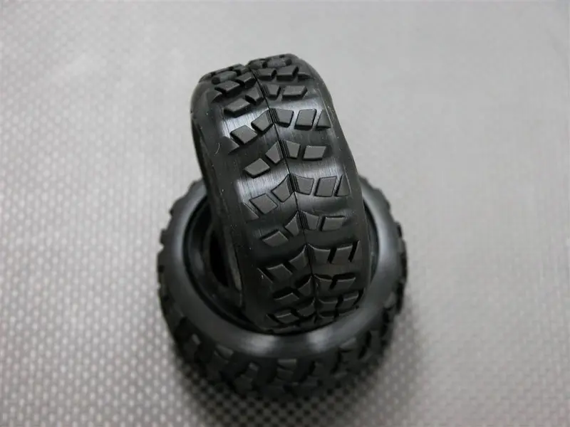 Kyosho Mini Inferno Front/Rear Radial Tire With Insert (30G) - 1 Pr Black 1