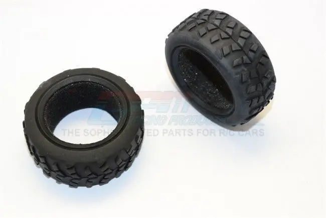 Kyosho Mini Inferno Front/Rear Radial Tire With Insert (40G) - 1Pr Original Color 1