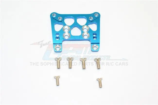 Kyosho Mini Inferno St Aluminum Front Damper Tower With Screws - 1Pc Set Blue 1