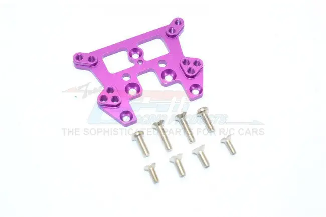 Kyosho Mini Inferno St Aluminum Rear Damper Tower With Screws  - 1Pc Set Purple 1