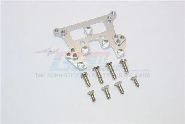 Kyosho Mini Inferno St Aluminum Rear Damper Tower With Screws  - 1Pc Set Silver 1