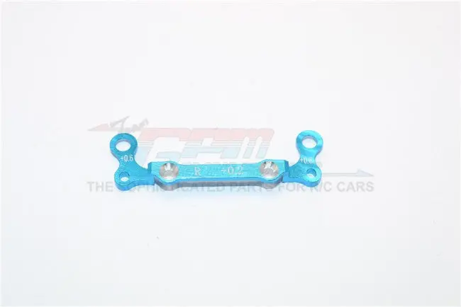 Kyosho Mini-Z Awd Aluminum Rear Knuckle Arm Holder Gpm Design (Toe In : 0.2Mm, Thick : 0.6Mm) - 1Pc Blue 1