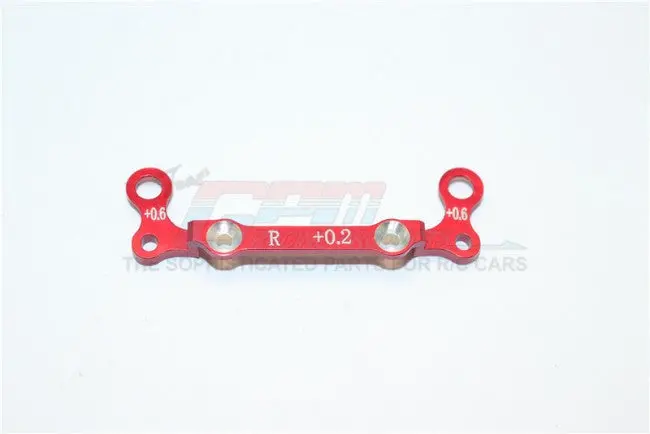 Kyosho Mini-Z Awd Aluminum Rear Knuckle Arm Holder Gpm Design (Toe In : 0.2Mm, Thick : 0.6Mm) - 1Pc Red 1