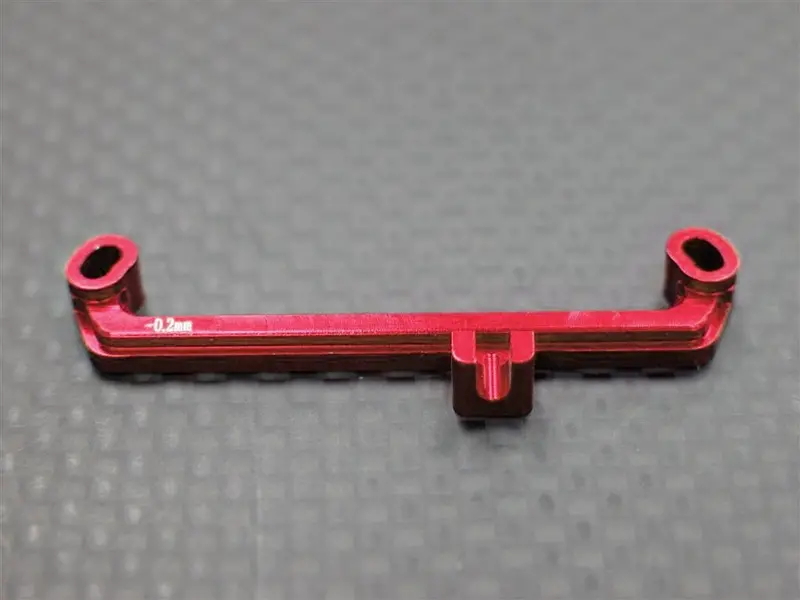 Kyosho Mini-Z Awd Aluminum Steering Plate (-0.2Mm) - 1Pc Red 1