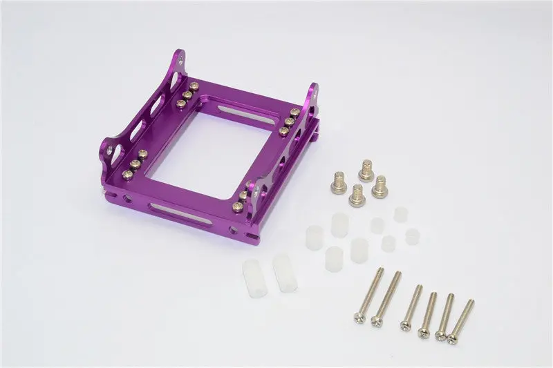 Kyosho Mini-Z Monster Aluminum Body Mount For Overland Body - 1 Set Purple 1