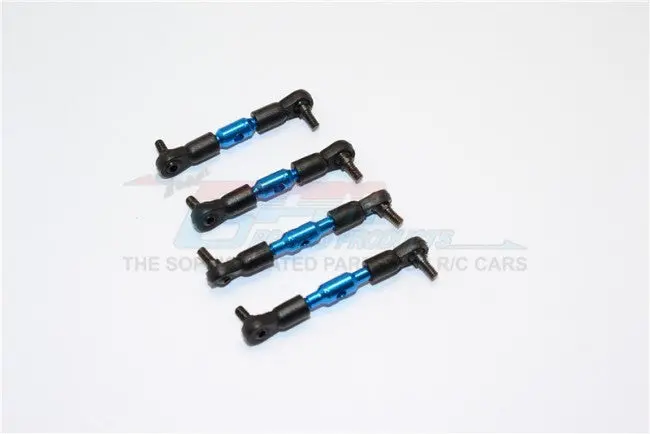 Kyosho Mini-Z Monster Aluminum Completed Tie Rod Set - 2Prs Set Blue 1
