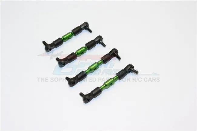 Kyosho Mini-Z Monster Aluminum Completed Tie Rod Set - 2Prs Set Green 1