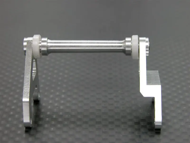 Kyosho Mini-Z Monster Aluminum Rear Bumper - 1Pc Silver 1