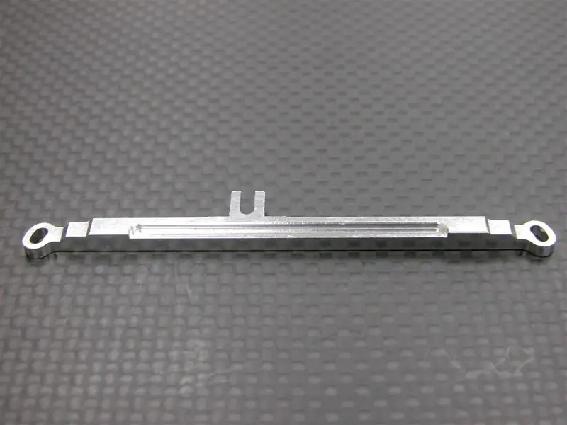 Kyosho Mini-Z Monster Aluminum Steering Plate (Toe-In 1 Deg) - 1Pc Silver 1