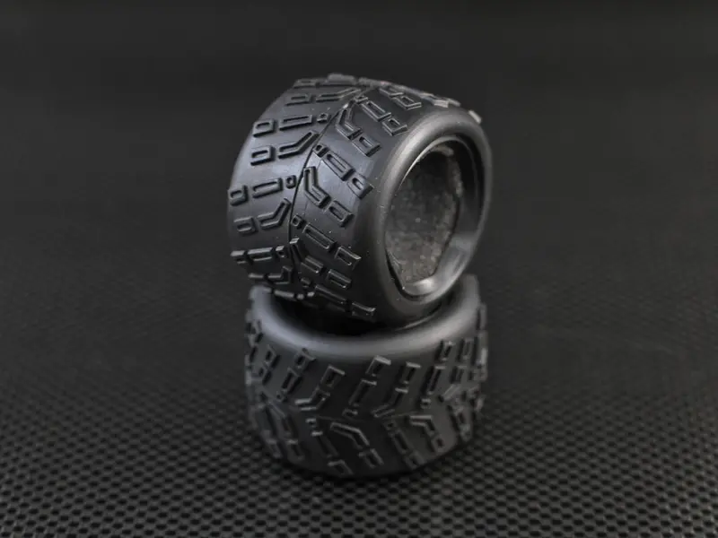 Kyosho Mini-Z Monster Front/Rear Rubber Radial Tire With Insert (30 Deg) - 1Pr 1