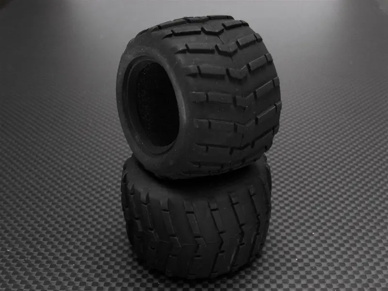 Kyosho Mini-Z Monster Front/Rear Rubber Radial Tire With Insert (30 Deg) - 1Pr 1