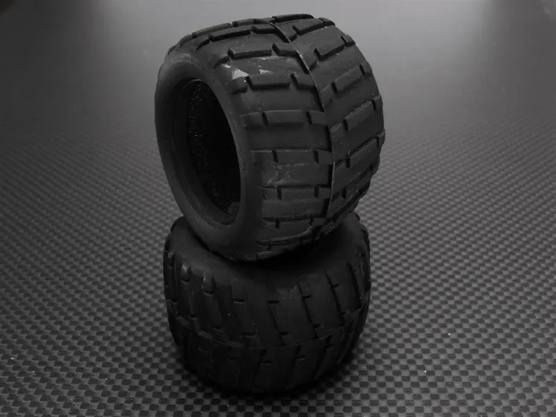 Kyosho Mini-Z Monster Front/Rear Rubber Radial Tire With Insert(30 Deg) -1Pr 1