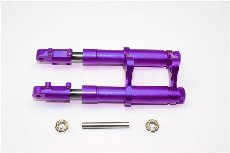 Kyosho Motorcycle Nsr500 Aluminum Front Shock - 1 Set Purple 1