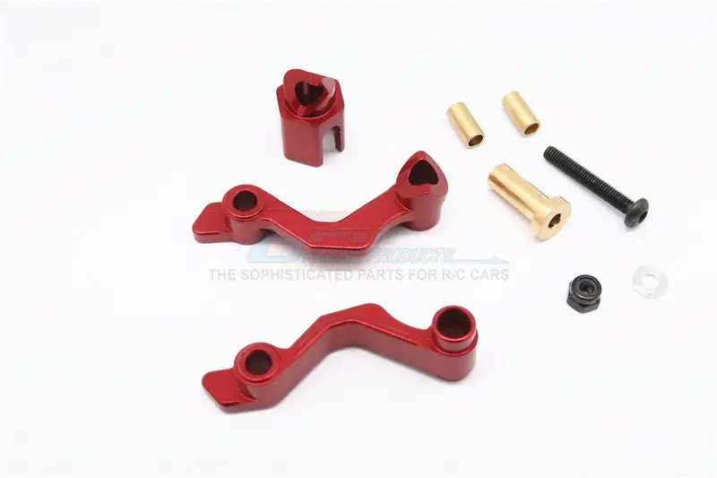 Kyosho Motorcycle Nsr500 Aluminum Seat Mount - 3Pcs Set Red 1