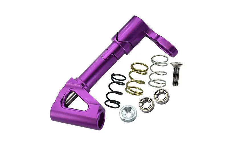 Kyosho Motorcycle Nsr500 Aluminum Steering Post With Springs & Bearings - 1 Set Purple 1