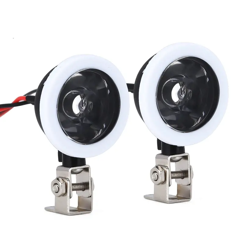 Led Lights Headlights Spotlight For 1/10 Rc Car Crawler Traxxas Trx4 Trx6 Axial Scx10 90046 Redcat Gen8 - 1 Pr Set 1