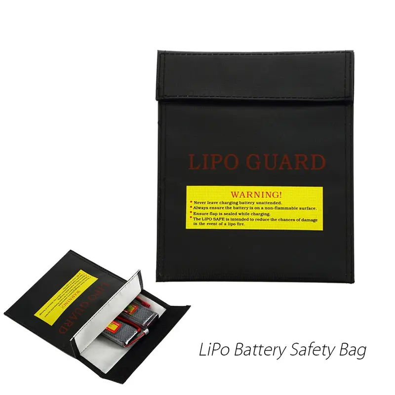 Lipo Battery Safety Protection Bag 18 X 23Cm Fireproof Explosion-Proof For Rc Lipo Battery Charging 1