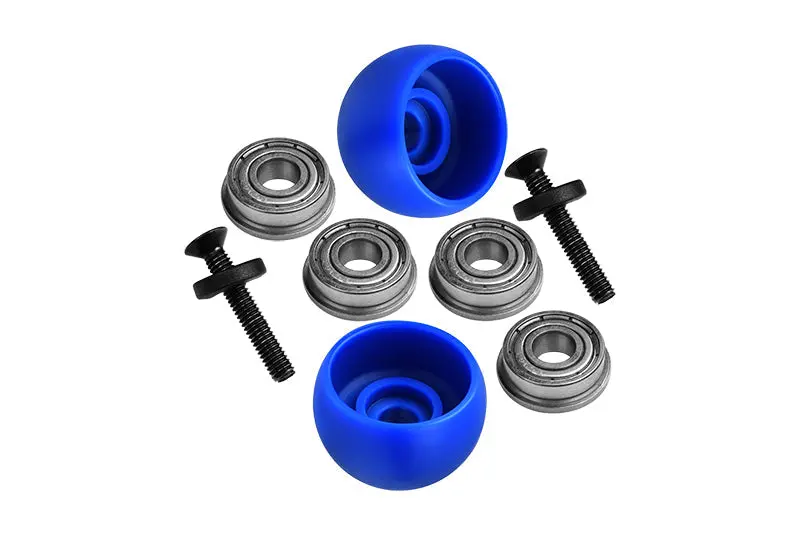 Los264003 Promoto-Mx Upgrades Side Wheel Replacement Lean Bar Wheel Set For Losi 1:4 Promoto-Mx Motorcycle Dirt Bike Rtr Fxr Los06000 Los06002 - Blue 1