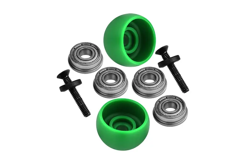 Los264003 Promoto-Mx Upgrades Side Wheel Replacement Lean Bar Wheel Set For Losi 1:4 Promoto-Mx Motorcycle Dirt Bike Rtr Fxr Los06000 Los06002 - Green 1