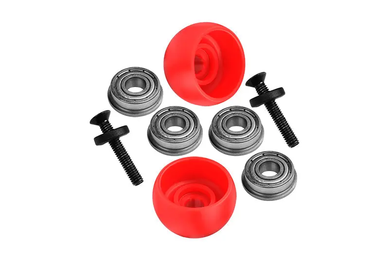 Los264003 Promoto-Mx Upgrades Side Wheel Replacement Lean Bar Wheel Set For Losi 1:4 Promoto-Mx Motorcycle Dirt Bike Rtr Fxr Los06000 Los06002 - Red 1
