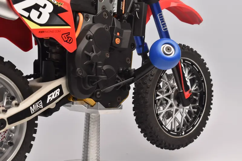Los264003 Promoto-Mx Upgrades Side Wheel Replacement Lean Bar Wheel Set For Losi 1:4 Promoto-Mx Motorcycle Dirt Bike Rtr Fxr Los06000 Los06002 - White 2