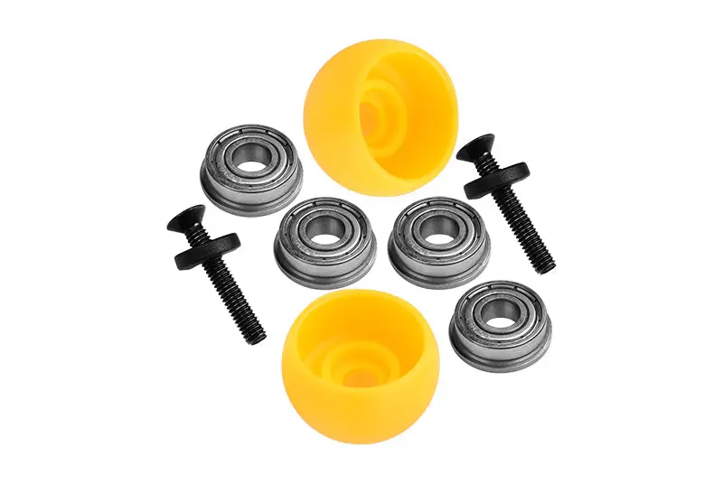Los264003 Promoto-Mx Upgrades Side Wheel Replacement Lean Bar Wheel Set For Losi 1:4 Promoto-Mx Motorcycle Dirt Bike Rtr Fxr Los06000 Los06002 - Yellow 1