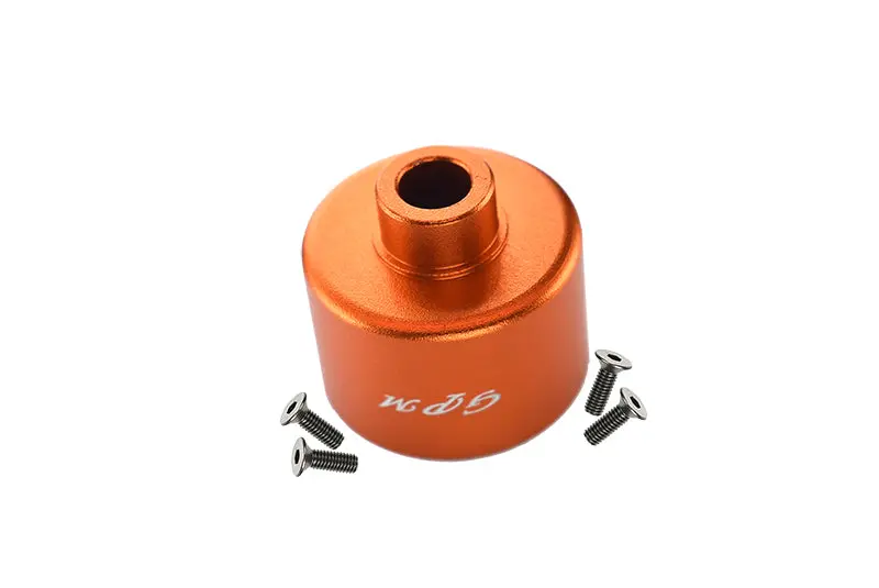Losi 1/10 Baja Rey 4Wd Desert Truck Aluminum Front Or Rear Diff Case - 1Pc Set Orange 1