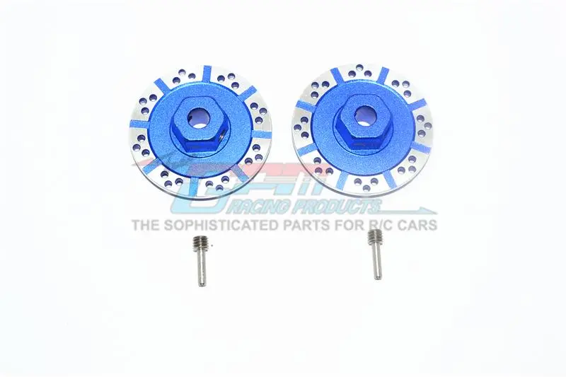 Losi 1/10 Baja Rey 4Wd Desert Truck (Los03008) Aluminum +1.5Mm Hex With Brake Disk With Silver Lining - 1Pr Set Blue 1