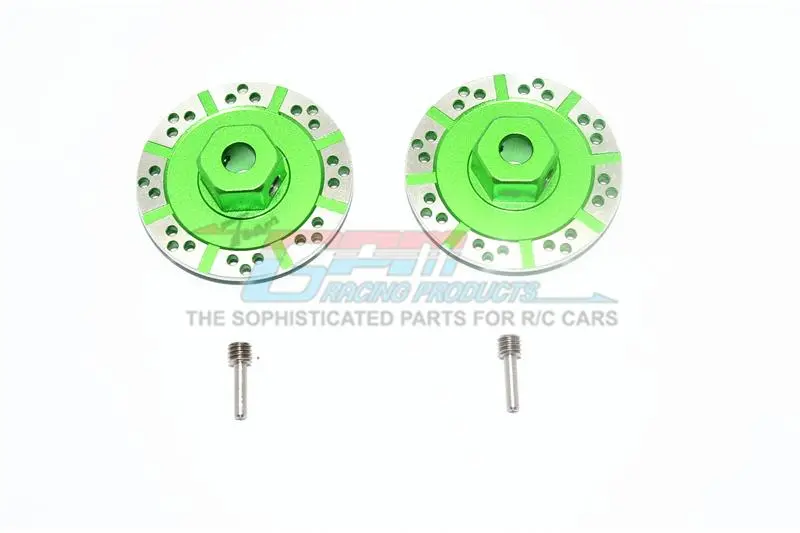 Losi 1/10 Baja Rey 4Wd Desert Truck (Los03008) Aluminum +1.5Mm Hex With Brake Disk With Silver Lining - 1Pr Set Green 1