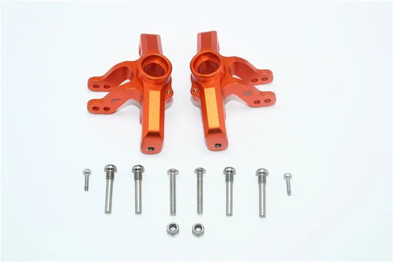 Losi 1/10 Baja Rey 4Wd Desert Truck (Los03008) Aluminum Front Knuckle Arms - 12Pc Set Orange 1