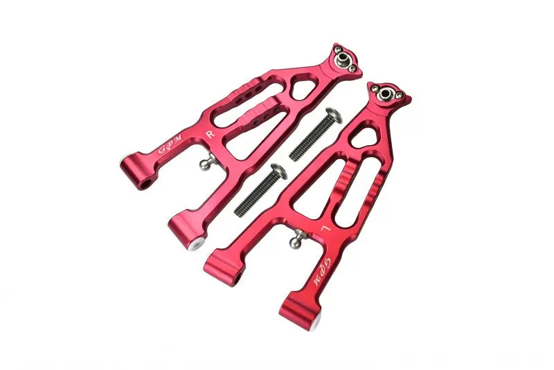 Losi 1/10 Baja Rey 4Wd Desert Truck (Los03008) Aluminum Front Lower Suspension Arm - 1 Pair Set Red 1