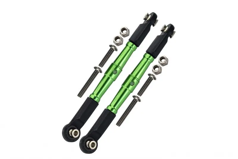 Losi 1/10 Baja Rey 4Wd Desert Truck (Los03008) Aluminum Front Turnbuckle For Steering - 1Pr Set Green 1