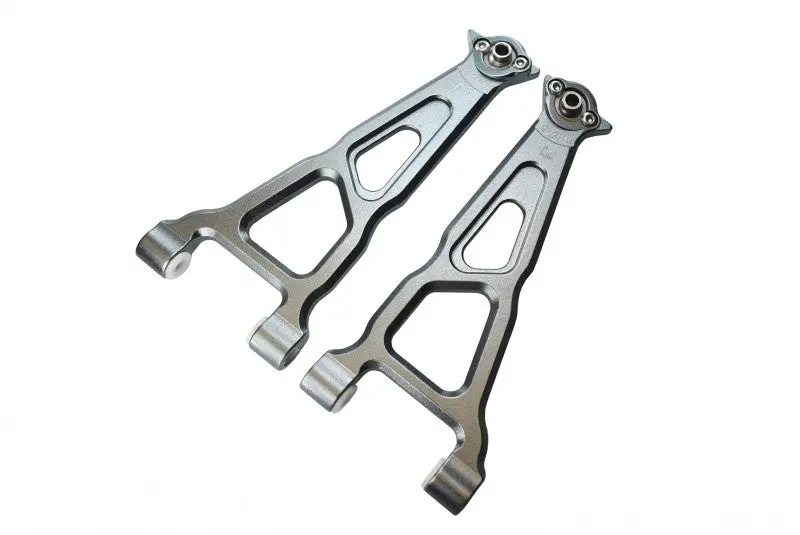 Losi 1/10 Baja Rey 4Wd Desert Truck (Los03008) Aluminum Front Upper Suspension Arm - 1 Pair Set Gray Silver 1