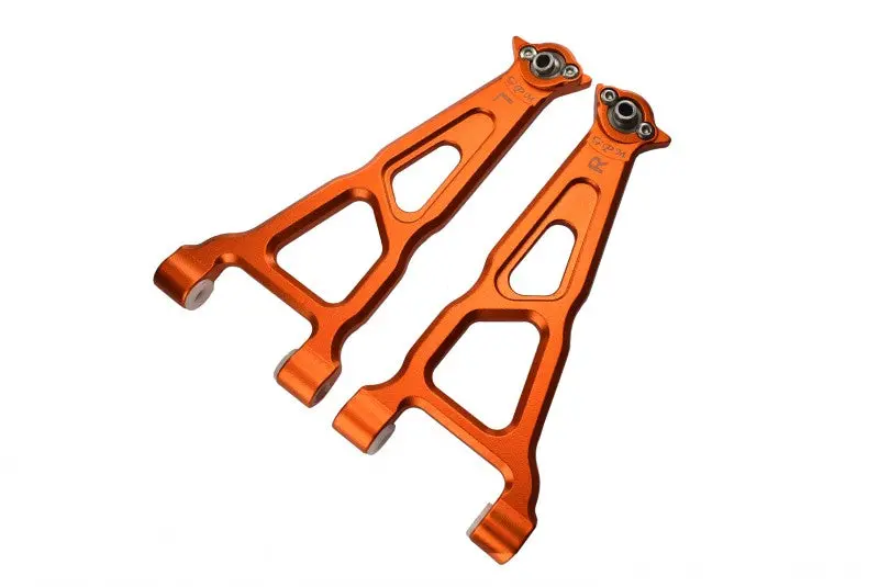 Losi 1/10 Baja Rey 4Wd Desert Truck (Los03008) Aluminum Front Upper Suspension Arm - 1 Pair Set Orange 1