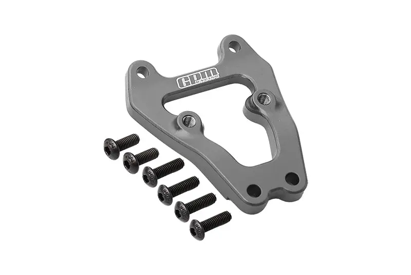 Losi 1/10 Lasernut U4 Tenacity Los03028 Aluminium Front Bumper Support Frame - 7Pc Set Gray Silver 1