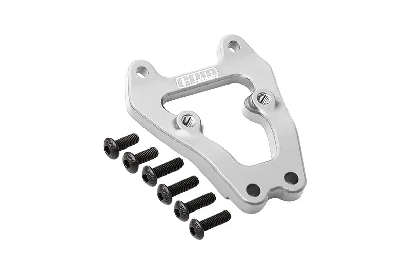 Losi 1/10 Lasernut U4 Tenacity Los03028 Aluminium Front Bumper Support Frame - 7Pc Set Silver 1